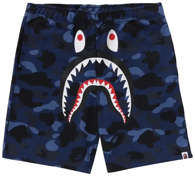 BAPE ABC Camo Shark Sweatshorts 'Navy'