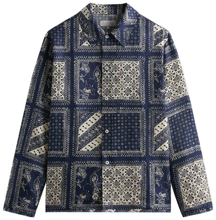 Kith Silk Twill Boxy Collared Overshirt 'Vista'