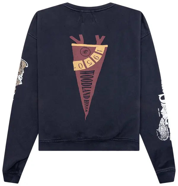 Rhude Pennant Flag Crewneck 'Vintage Black'