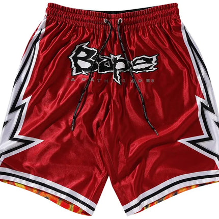 BAPE Reversible Basketball Shorts 'Red'