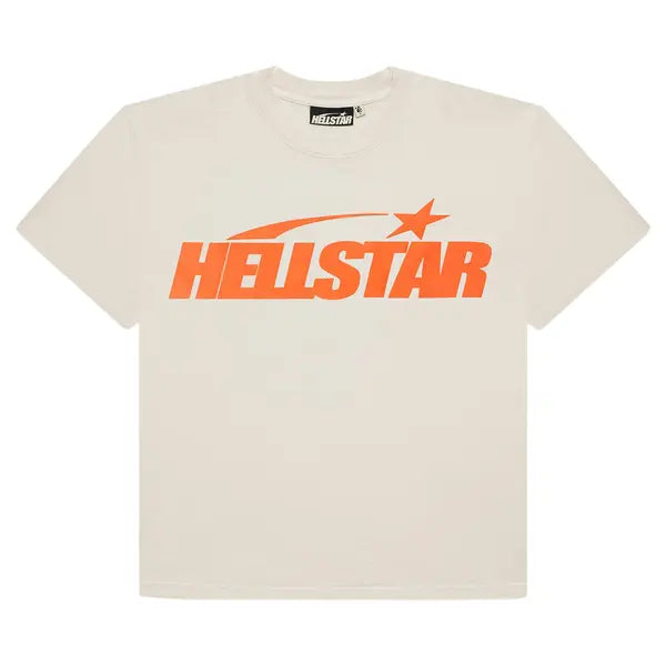 Hellstar Classic T-Shirt (Regular Print) White/Orange