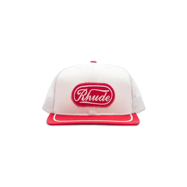Rhude Patch Trucker Hat 'Off White/Red'