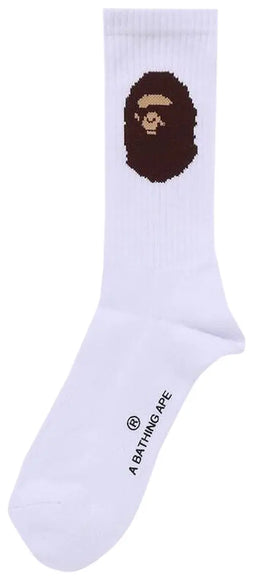 BAPE Ape Head Socks 'White'