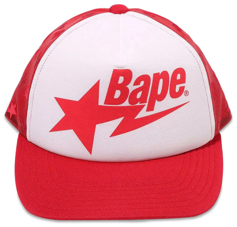 BAPE Sta Mesh Cap 'Red'