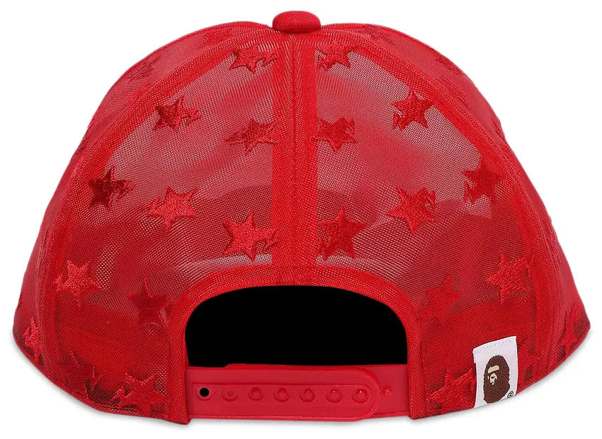 BAPE Sta Mesh Cap 'Red'