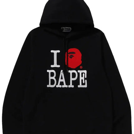 BAPE I Love BAPE Pullover Hoodie 'Black'