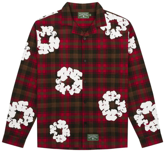 Denim Tears Wreath Pajama Shirt 'Red'