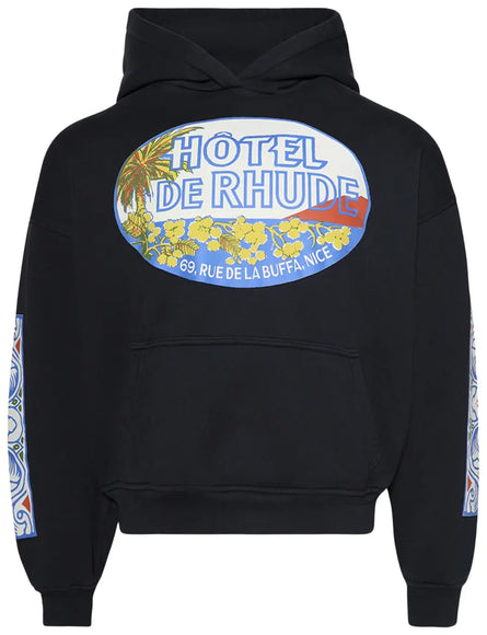 Rhude Hotel Hoodie 'Vintage Black'