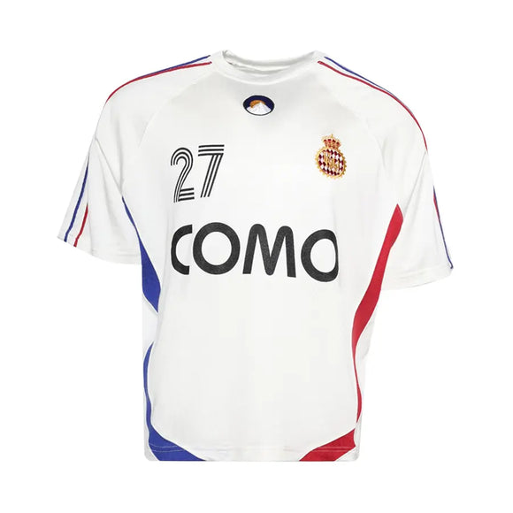 Rhude 27 Jersey Tee Off White/Navy/Red