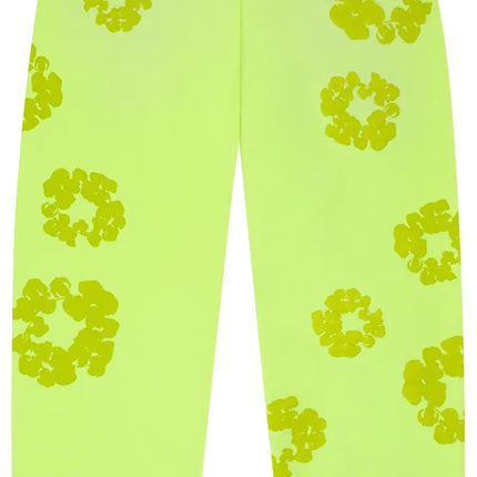 Denim Tears Mono Cotton Wreath Sweatpants 'Neon Green'