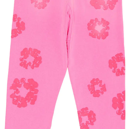 Denim Tears Mono Cotton Wreath Sweatpants 'Pink'