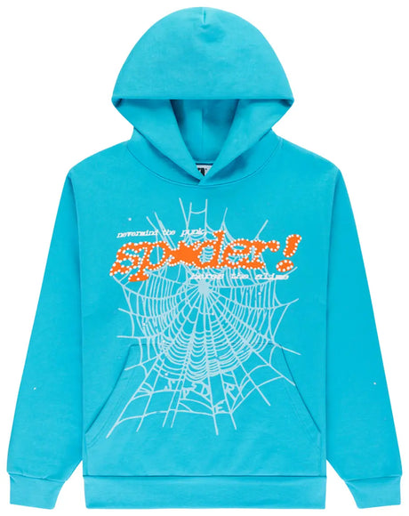 Sp5der Punk V2 Hoodie 'Cyan'