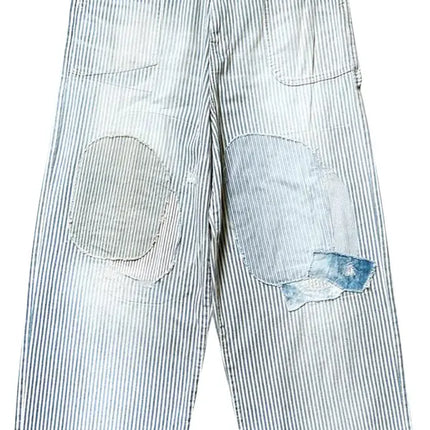 KAPITAL 10oz HICKOREE Stripe Painter PORT Baggy Pants