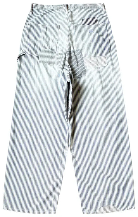 KAPITAL 10oz HICKOREE Stripe Painter PORT Baggy Pants