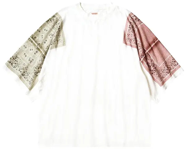 Kapital Jersey Bandanna Huge T-Shirt (Peckish Rainbowy) Green