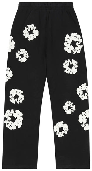 Denim Tears Cotton Wreath Baggy Sweatpants 'Black'