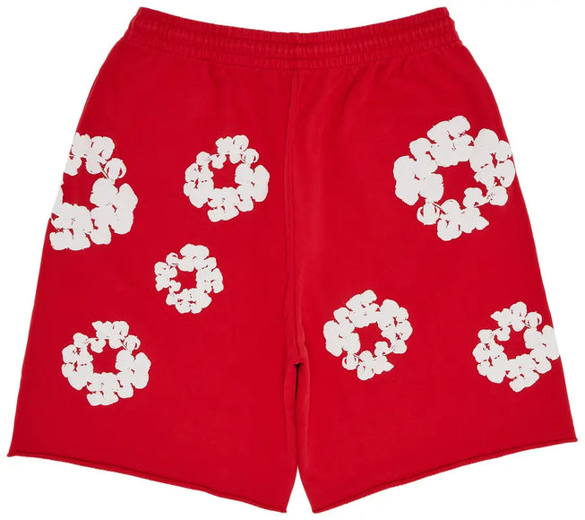 Denim Tears Cotton Wreath Sweatshorts 'Red'