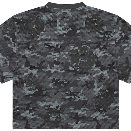 Denim Tears Camo Cotton Wreath Mesh Football Top Black Black Camo