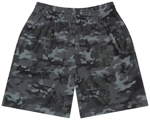 Denim Tears Camo Cotton Wreath Mesh Shorts Black