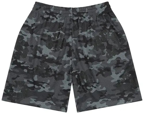 Denim Tears Camo Cotton Wreath Mesh Shorts Black