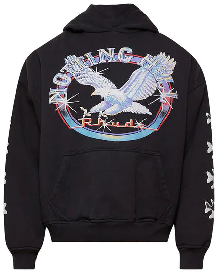 Rhude Notting Hill Eagle Hoodie 'Vintage Black'