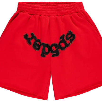 Sp5der OG Studded Sweatshort 'Red'