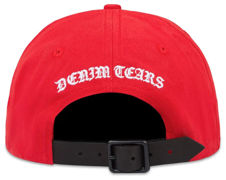 Denim Tears Black Mary Cap 'Red'