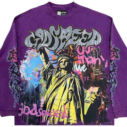 Godspeed Vandal Long-Sleeve T-Shirt Grape