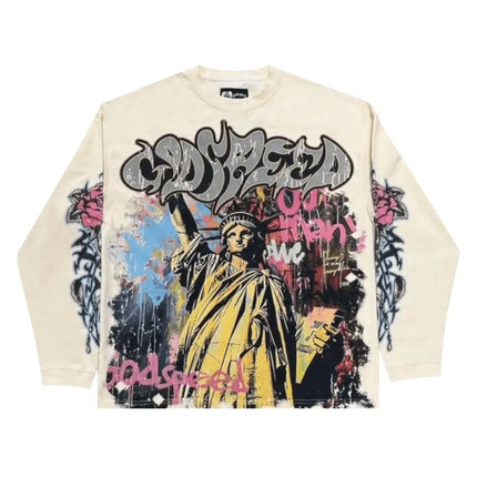 Godspeed Vandal Long-Sleeve T-Shirt Bone