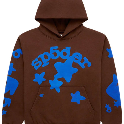Sp5der Beluga Hoodie Brown