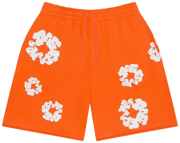 Denim Tears Cotton Wreath Sweatshorts 'Orange'