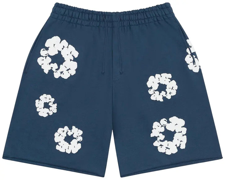 Denim Tears Cotton Wreath Sweatshorts 'Navy'