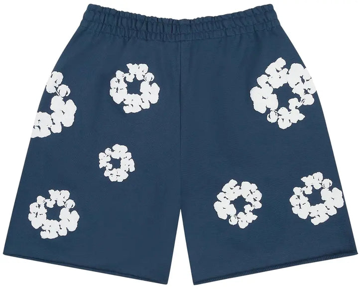Denim Tears Cotton Wreath Sweatshorts 'Navy'