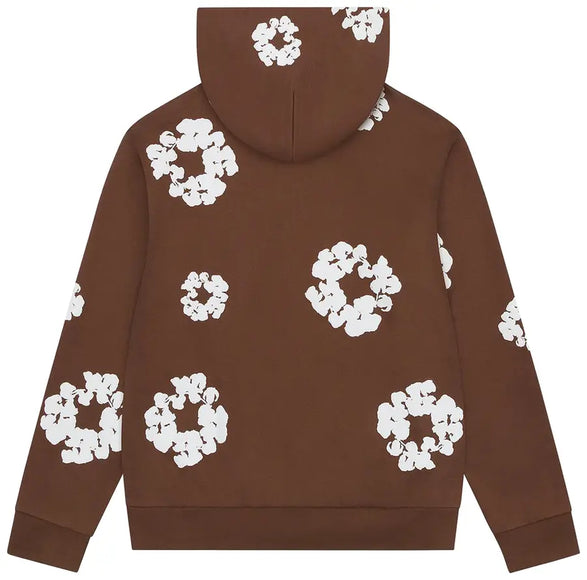 Denim Tears Cotton Wreath Zip Hoodie 'Brown'