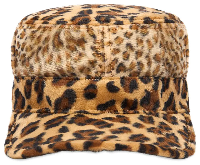 Denim Tears Faux Fur Giraffe Print Cap 'Multicolor'