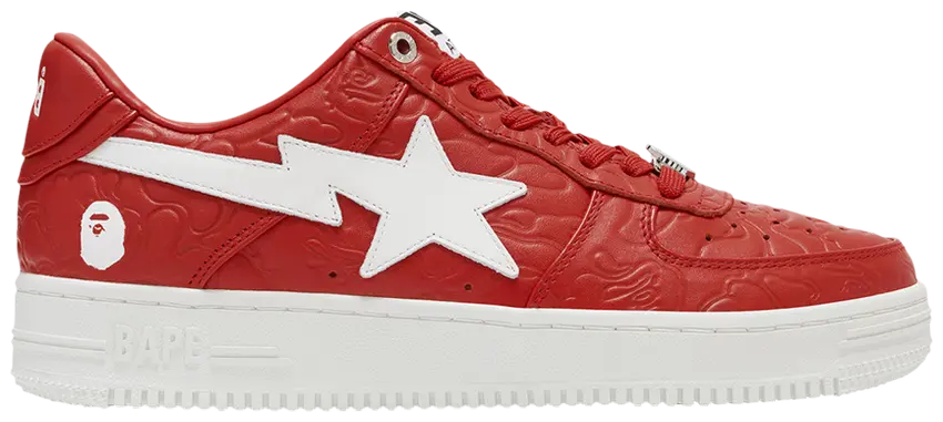 A Bathing Ape - Mens Red STA #3 M1 Shoes