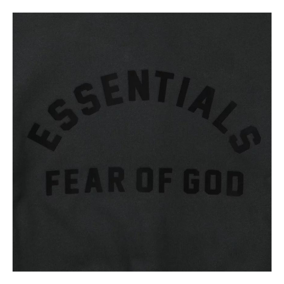 Fear of God Essentials Arch Logo Hoodie - Jet Black