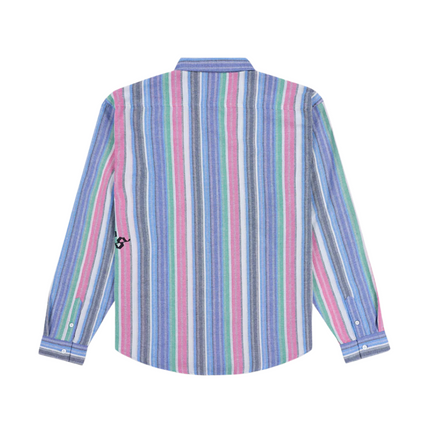 Pleasures - Chapel Long Sleeve Button Up Blue