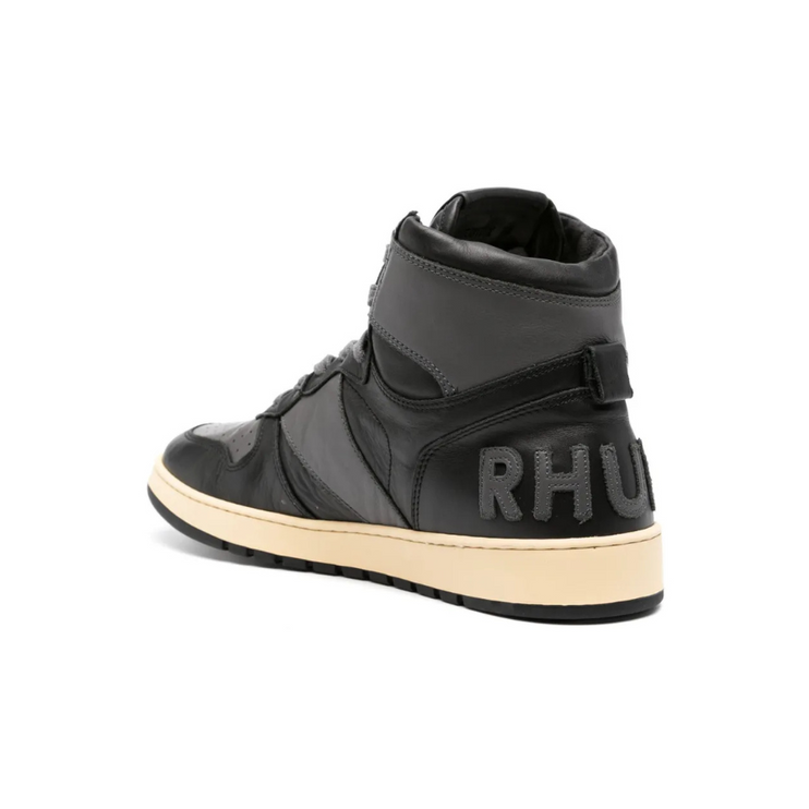 Rhude Rhecess high-top leather sneakers - Black/Grey