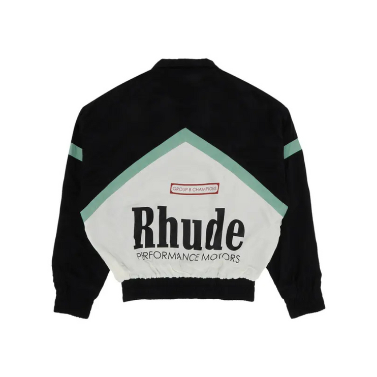 Rhude Awakening Track Jacket 'Black/Green/Creme'