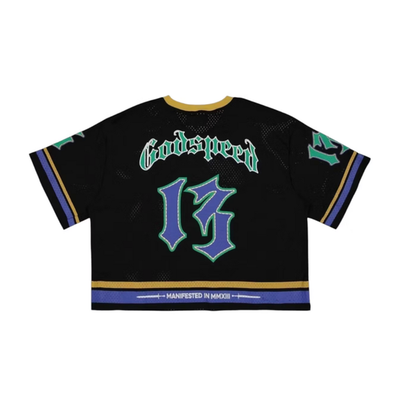 Godspeed First Down Jersey Black/Yellow/Blue