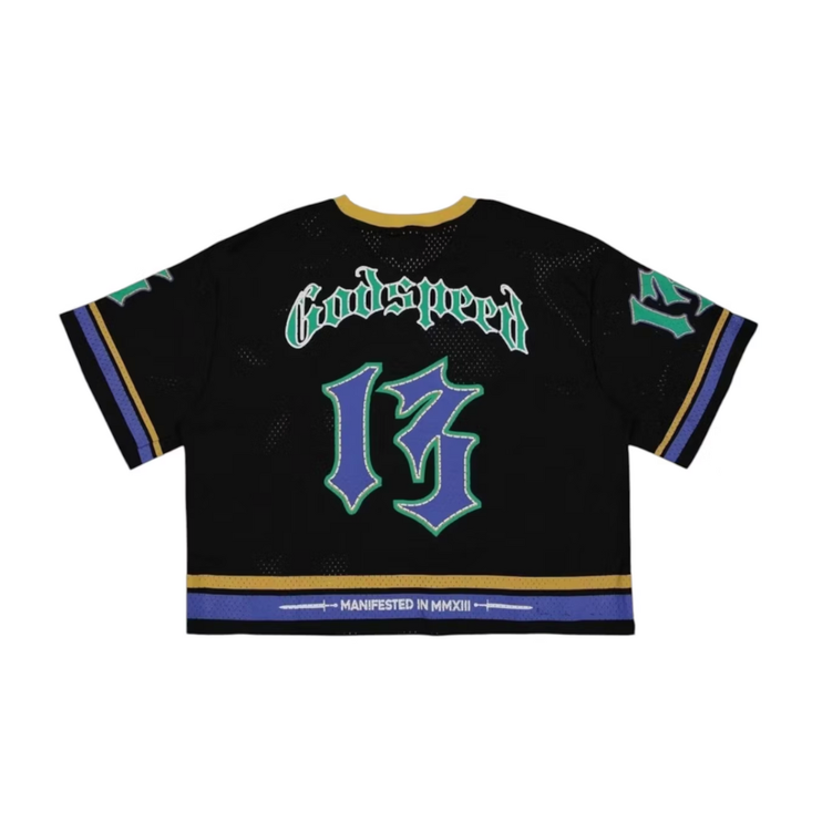 Godspeed First Down Jersey Black/Yellow/Blue