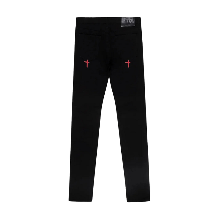 RTA - Bryant Skinny Jean | Black Red Rest In Peace