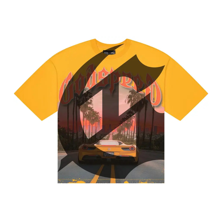 Godspeed Sunset BLVD T-Shirt Yellow