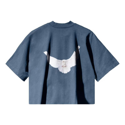 Yeezy Gap Engineered by Balenciaga Crop Dove No Seam Tee - Dark Blue