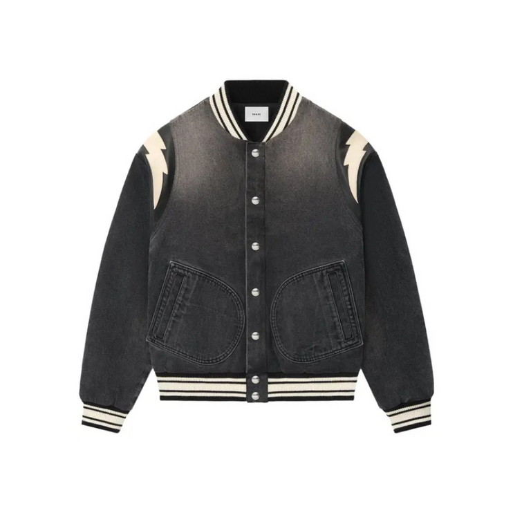 Rhude Denim Lightning Bomber 'Black'