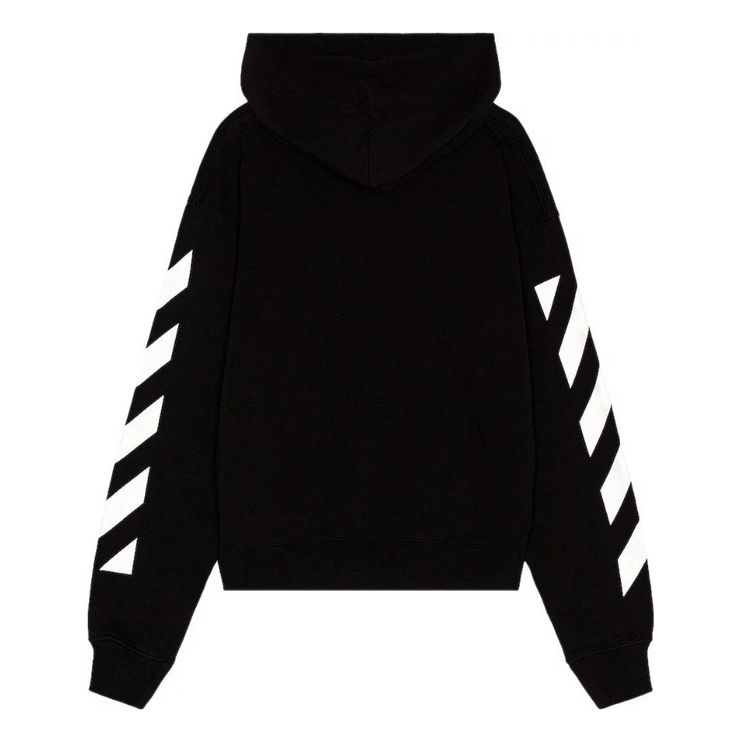 Off-White Diag Helvetica Over Hoodie 'Black/White'