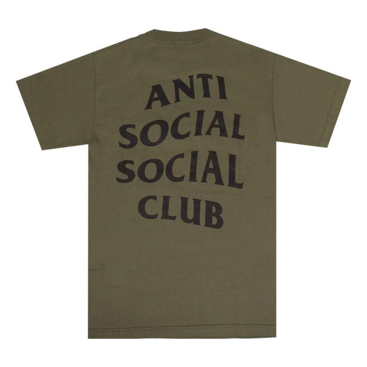 Anti social social club - Classic Logo T-Shirt - Olive