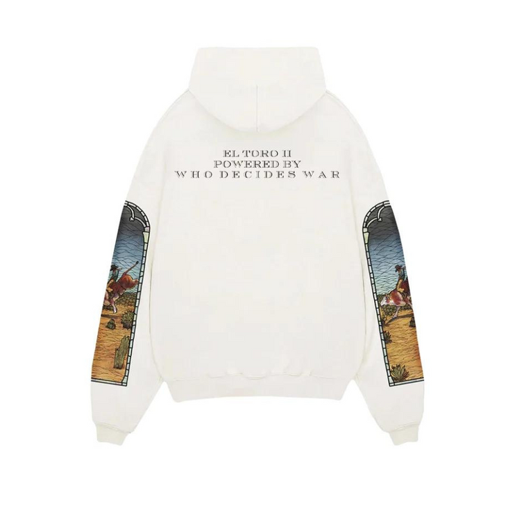 Who Decides War X EST Gee Stained Glass Hoodie - White