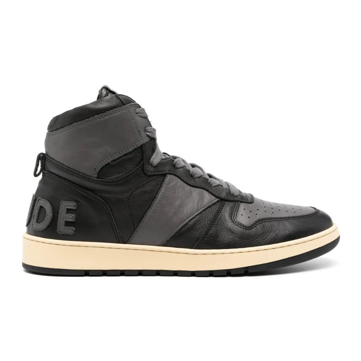 Rhude Rhecess high-top leather sneakers - Black/Grey